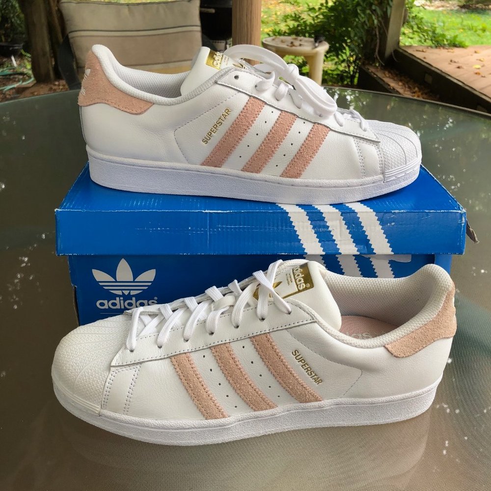 Superstar Foundation CP9503 Leather Mens WHITE Ros